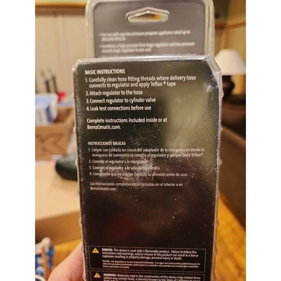 Bernzomatic Two stage propane appliance regulator & 10' hose set - Picture 9 of 10